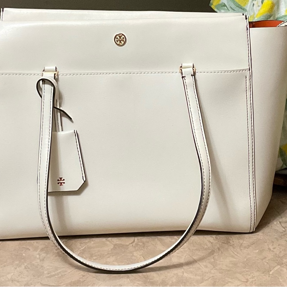 Tory Burch Cream Tote - Picture 2 of 4